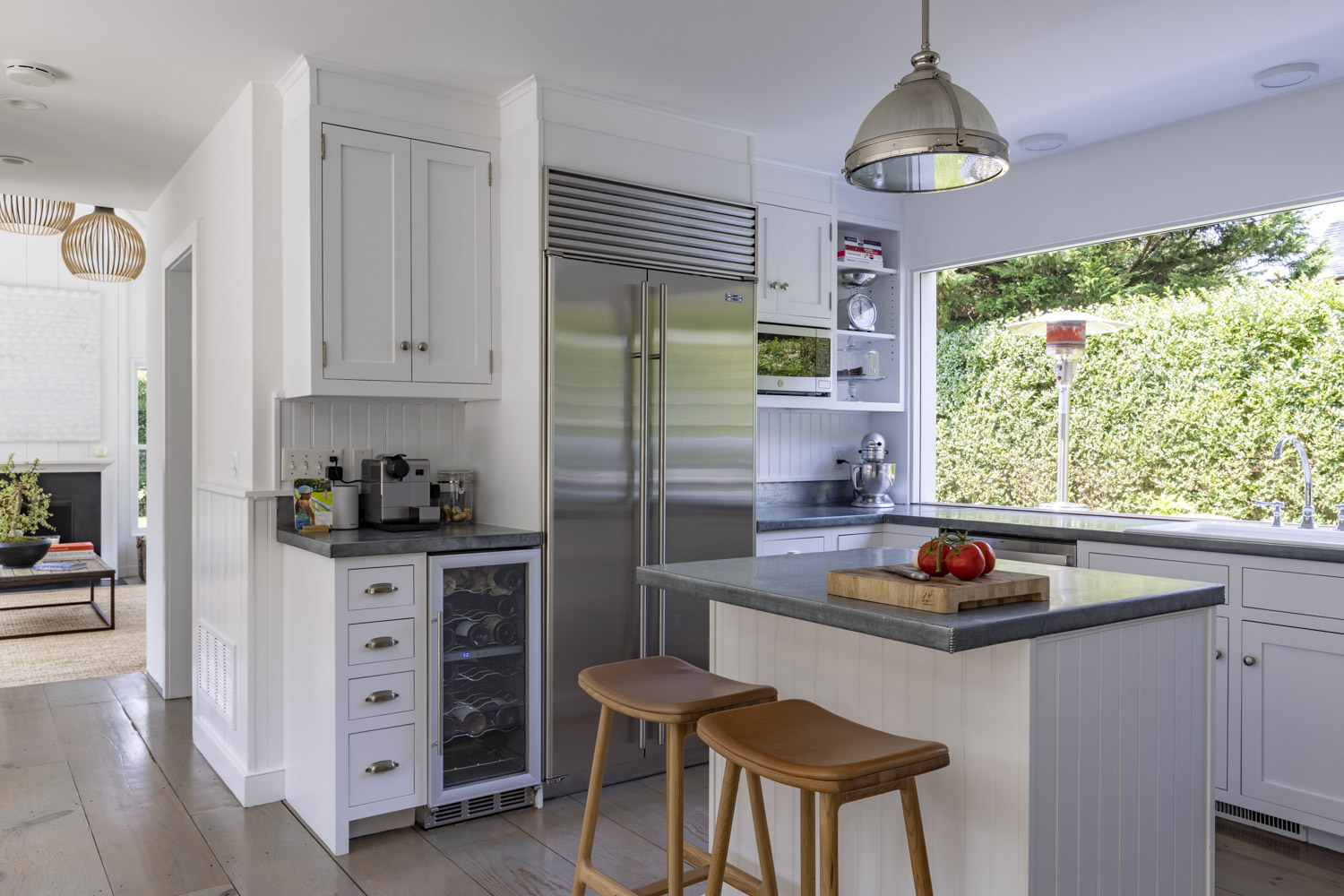 Photo of construction by Ronald Webb Builder.